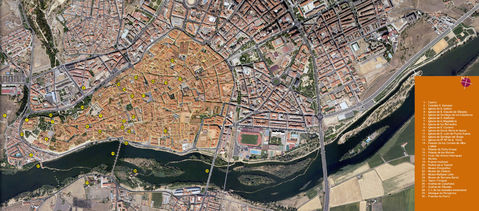 Zamora satellite map