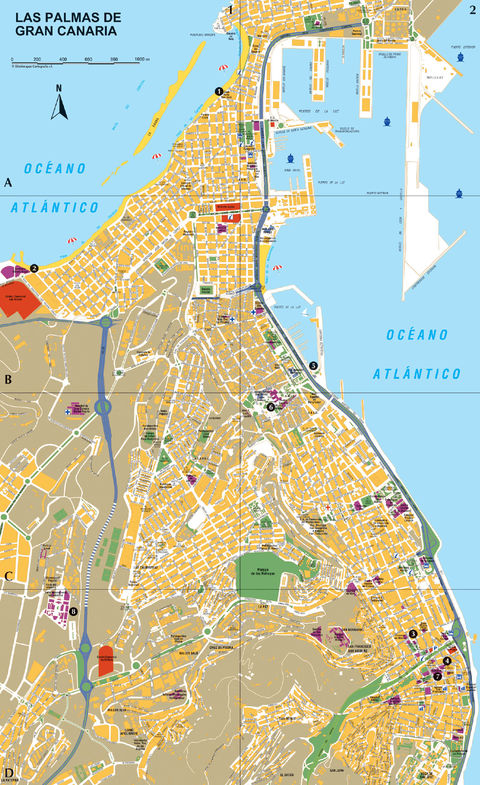 Las Palmas map