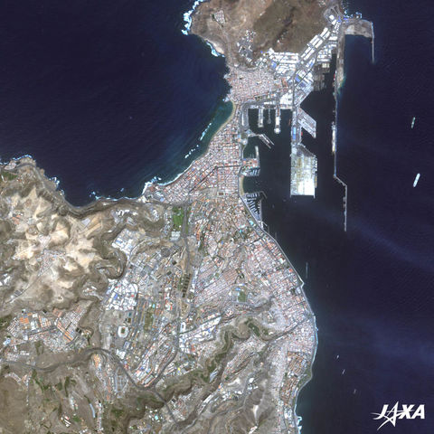 Mapa satelital de Las Palmas