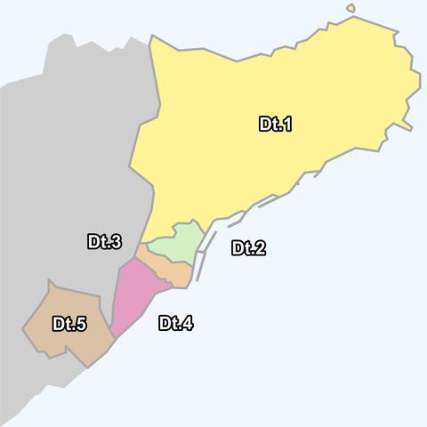 Districts of Santa Cruz de Tenerife 2005