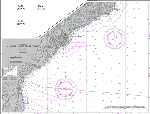 Approaches to the Port of Santa Cruz de Tenerife