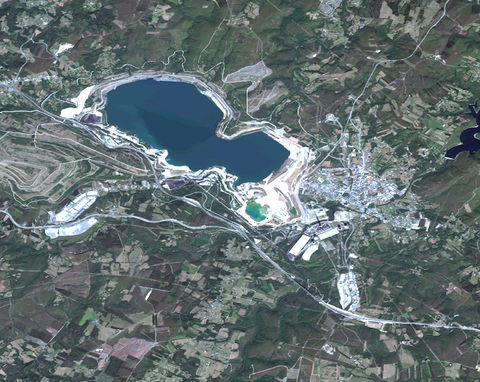 Satellite map of As Pontes de García Rodríguez