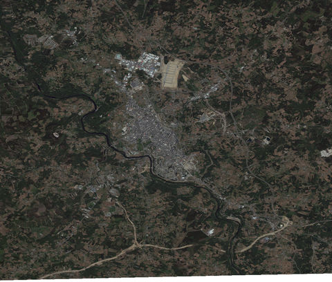 Satellite map of Lugo