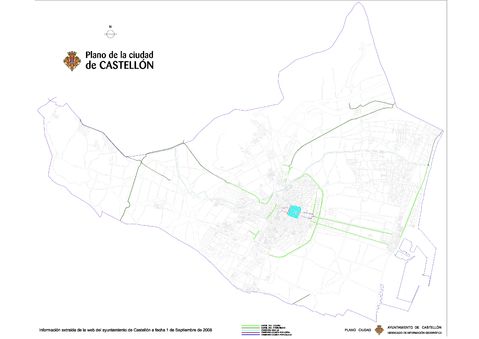 Bike routes and paths in Castellón 2008