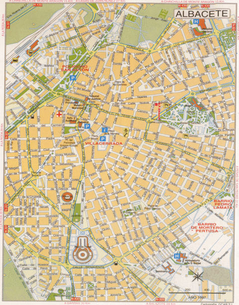 Albacete map