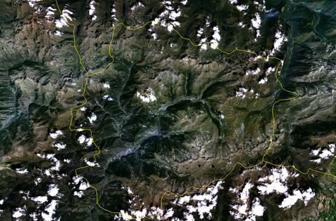 Satellite image of Andorra