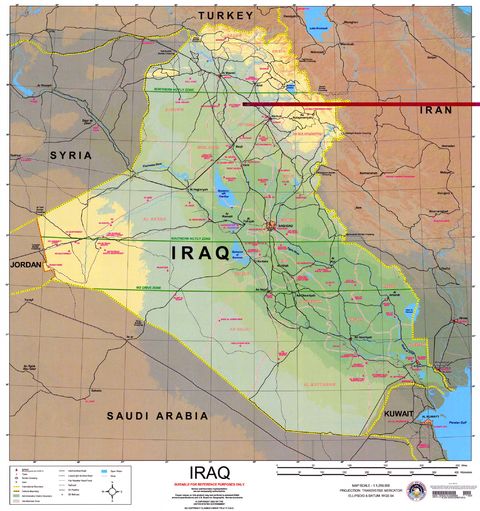 Mapa de Irak 2003