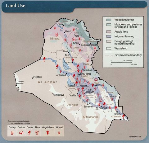 Uso de la Tierra en Irak 2003