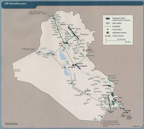 Infraestructura petrolera en Iraq 2003