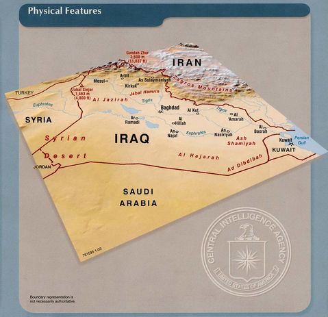 Iraq Physical Features 2003