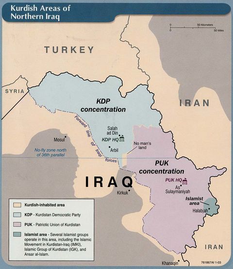 Kurdish Areas of Northern Iraq 2003