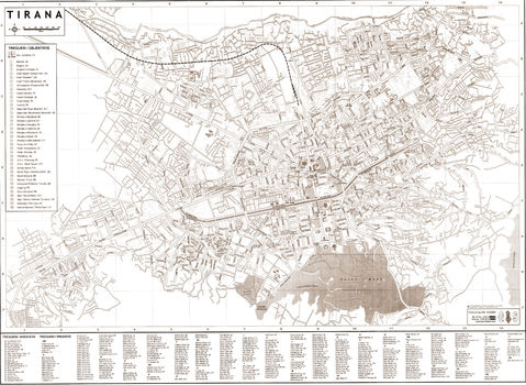 Tirana map