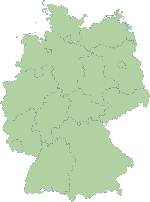 Mapa mudo de Alemania