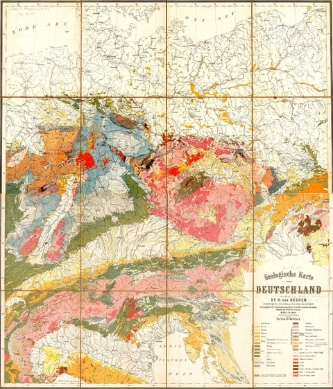 Geological map of Germany 
