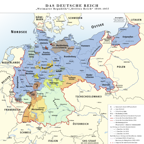 República de Weimar y el Tercer Reich de Alemania 1919-1937