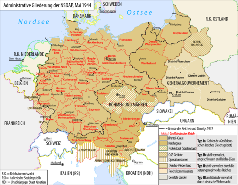 Administrative division of the German Third Reich