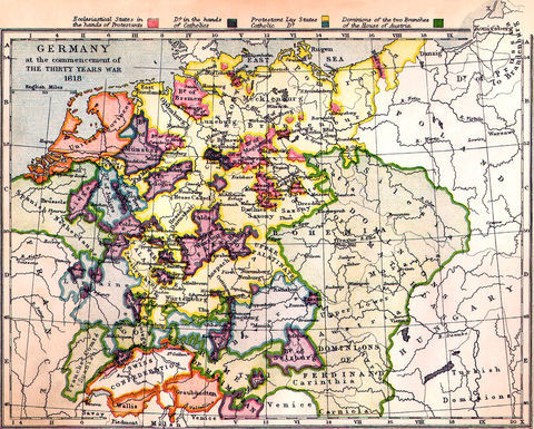 Germany at the commencement of the Thirty Years War 1618