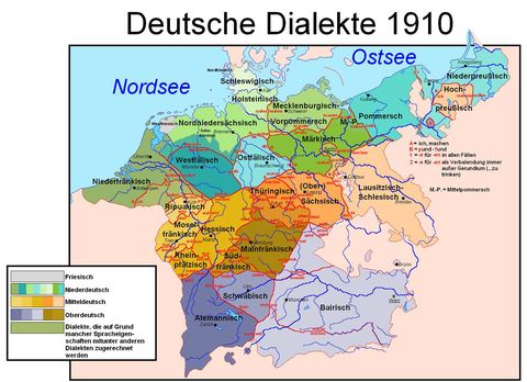 German Dialects 1910