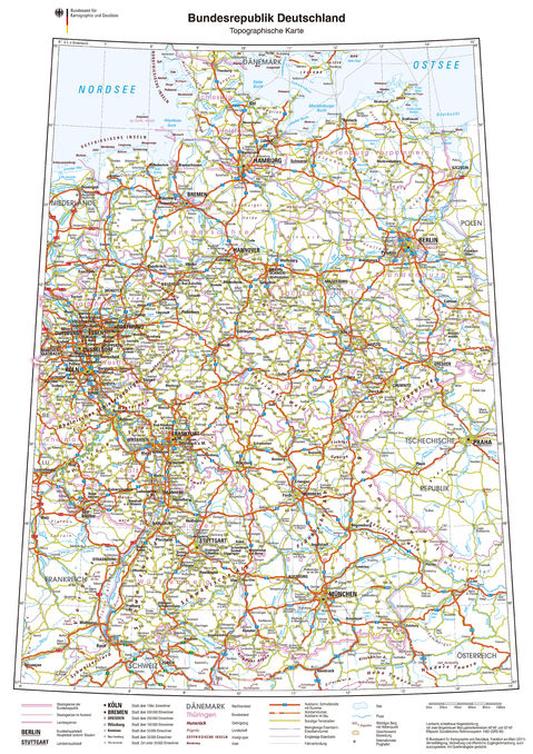 mapa alemania pdf Mapa de carreteras de Alemania | Gifex