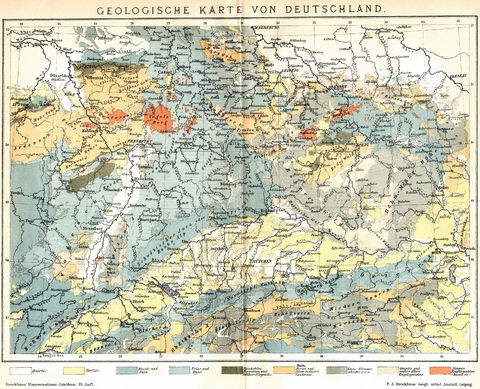 Geological map of Germany