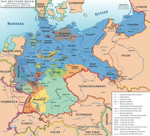 Germany Republic of Weimar and Third Reich 1919–1937