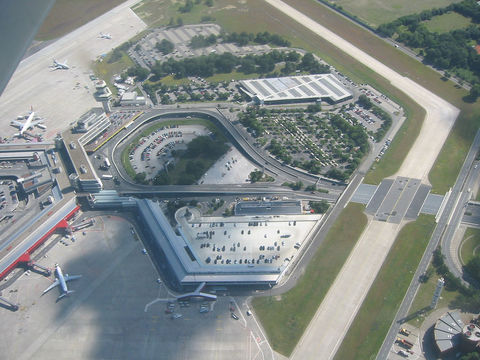 Aerial view of Berlin-Tegel International Airport 2005