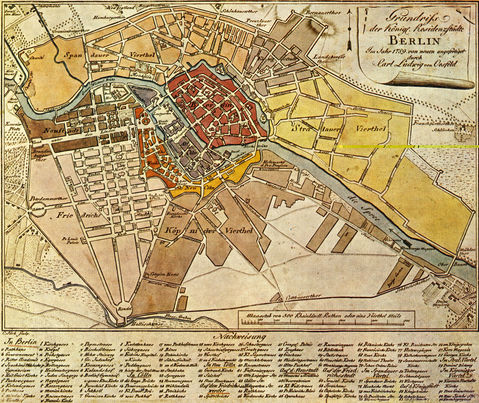 Mapa de Berlín 1789