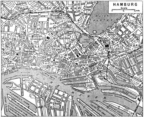 Hamburg downtown 1922