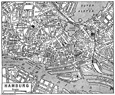 Map of Hamburg 1932