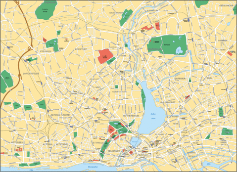 Map of Hamburg