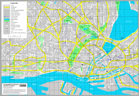 Map of Hamburg