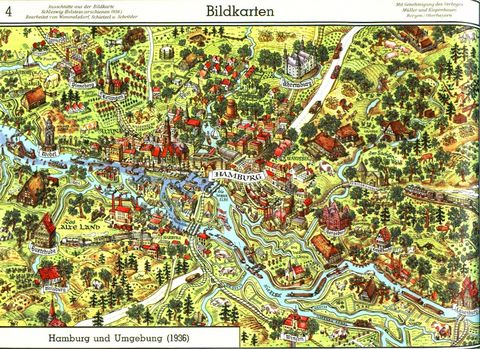 Hamburg and surrounding area in 1936