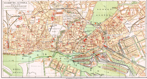 Hamburg and Altona about 1890