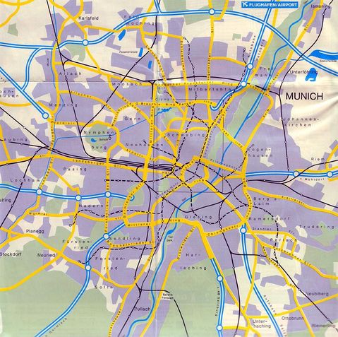 Access roads to Munich