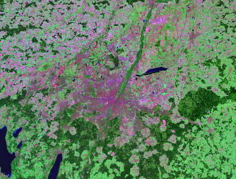 Satellite view of Munich