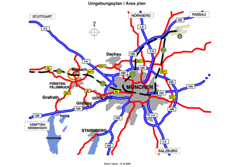 Access roads to Munich