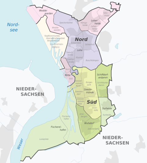 Subdivisions of Bremerhaven 2010