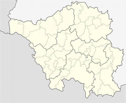 Political outline map of Saarland