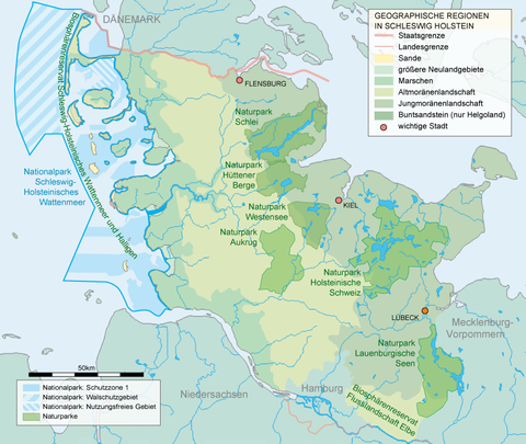 National and natural parks in Schleswig-Holstein 2007 | Gifex