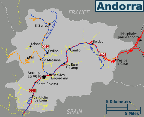 Andorra map