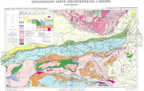 Geological map of Austria