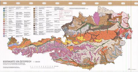 Soil map of Austria