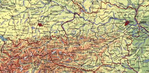 Mapa de Austria