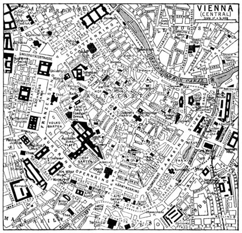 Map of central Vienna 1922