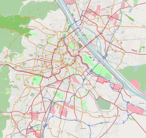 Mapa de acceso a Viena