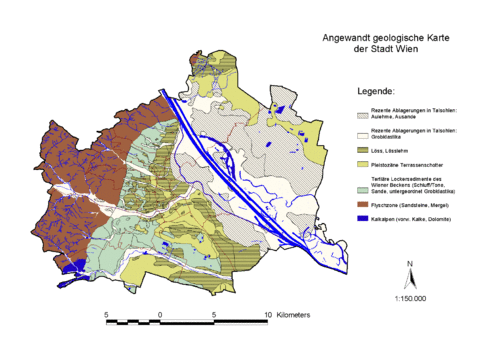 Geological map of Vienna