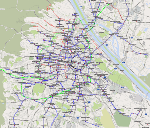 El transporte público en Viena