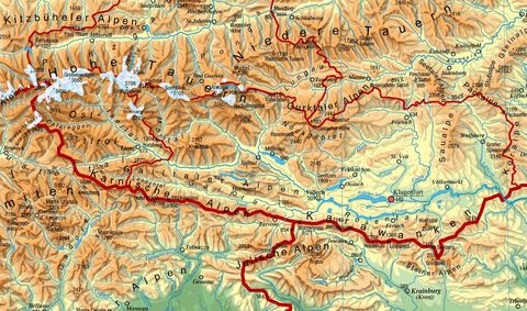 Map of Carinthia