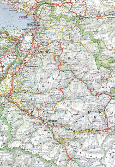 Map of Vorarlberg