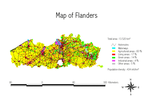 Mapa de Flandes